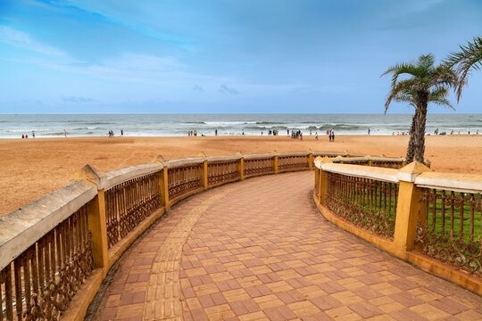 Beautiful calangute Beach of Goa, Famous tourist destination, Goa, India