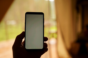 mobile phone in hand