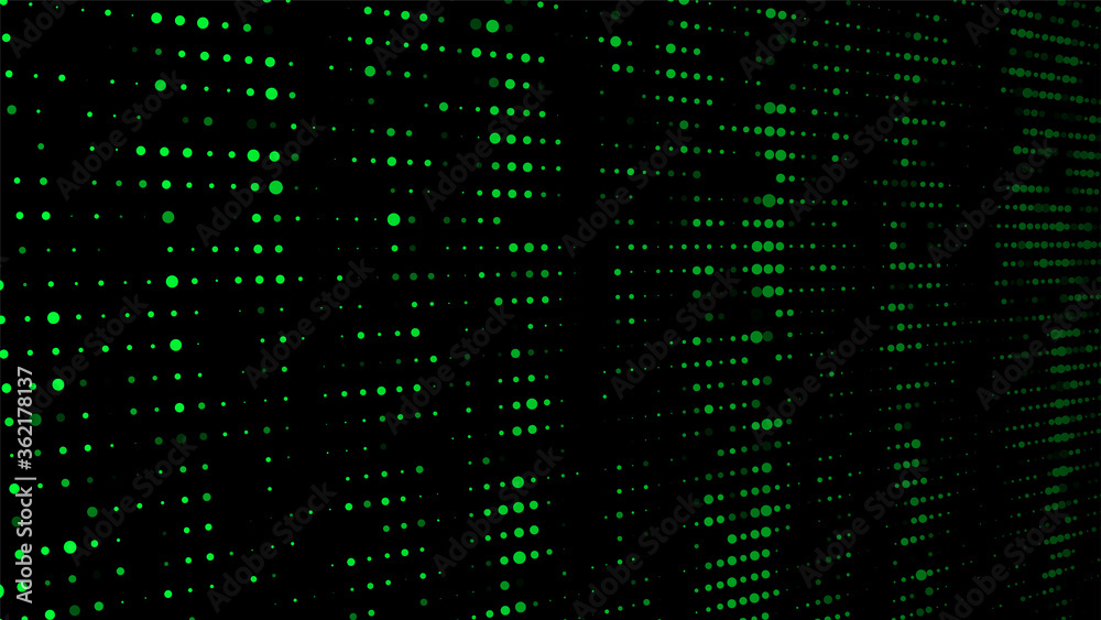 Poster matrix abstract glitch green background. abstract green vector illustration.