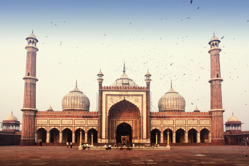 Jama Masjid is the principal mosque of Old Delhi in India.