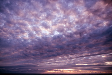 beautiful sunset on the beach
