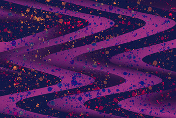 abstract cosmos undulations purple background