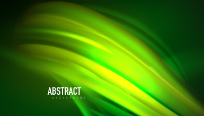 Fluid wave lines background. Trendy abstract layout template for business or technology presentation, internet poster or web brochure cover, wallpaper