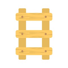 Ladder icon illustration in flat design style.