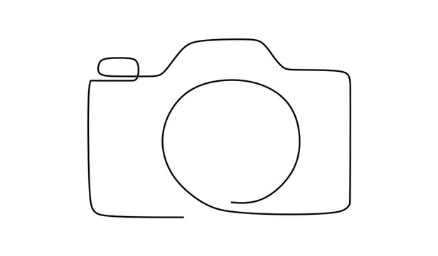 camera line drawing clip art