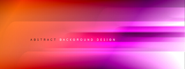 Motion concept neon shiny lines on liquid color gradients abstract backgrounds. Dynamic shadows and lights templates for text