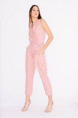 young woman in a dress