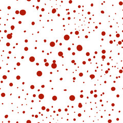 seamless pattern with red drops