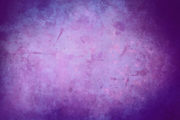 purple grungy canvas background or texture