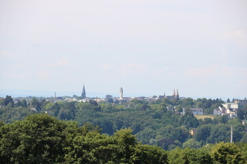 Blick auf Solingen aus der Richtung von Wuppertal Cronenberg
