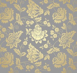 wedding card design, paisley floral pattern , India	