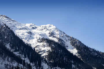 Snow covered peaks in pahalgam