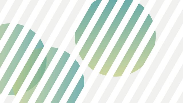Animation of white line moving with green circle for background