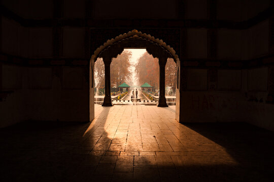 An Early Morning View Of Shalimar Bagh (Garden) At Srinagar