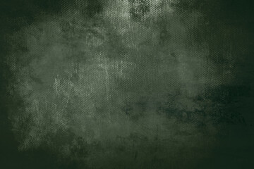 old dark green grungy canvas background or texture