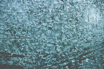 Frost on a window 