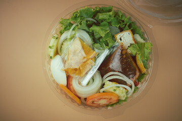 Islamic salad vegetable in box