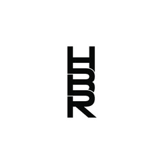 hbr letter original monogram logo design