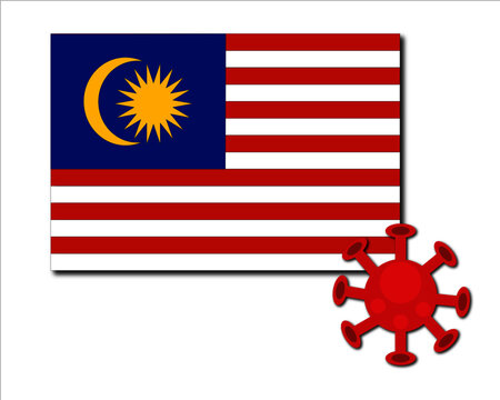 Malaysia Independence Day Celebrating In 2020 During Pandemic Coronavirus Or Covid 19. Stay At Home. SocialDistancing. Merdeka Celebration