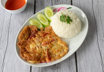 Thai Food Mixed Curries and Fried Rice 