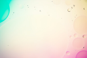 Colorful artistic image of oil drop on water for modern and creation design background.