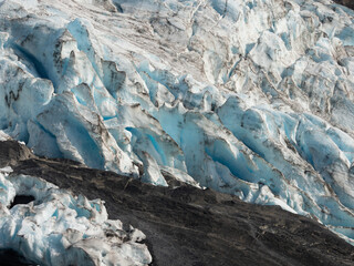 Surprise Glacier landscape view from cruise ship. Prince William Sound, Alaska, USA.