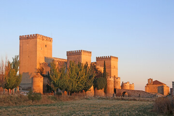 Ampudia Castle, Spain in morning light © Jenny Thompson