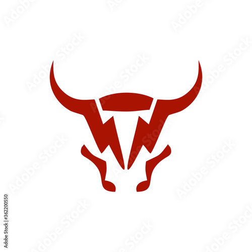 Vector Logo Of A Red Bull Head Symbol Of Minimalist Style Design Wall Mural Actoric Jr Vector Logo Of A Red Bull Head Symbol Of Minimalist Style Design Wall Mural Actoric Jr