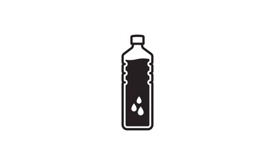 bottle icon in trendy flat design 