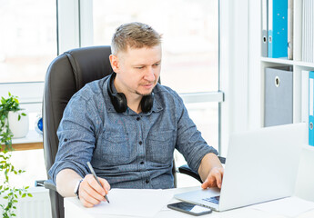 Man working in office