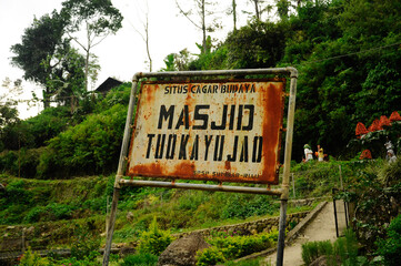 WEST SUMATERA, INDONESIA -JUNE 8, 2014: Tuo Kayu Jao Mosque is located in West Sumatra, Indonesia....