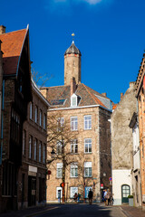 Obraz premium The beautiful streets of the historical town of Bruges