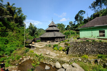 WEST SUMATERA, INDONESIA -JUNE 8, 2014: Tuo Kayu Jao Mosque is located in West Sumatra, Indonesia. Built in 1599 and is the second oldest mosque in Indonesia.