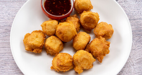 Fried and Battered Fish Tofu & Balls and Wok