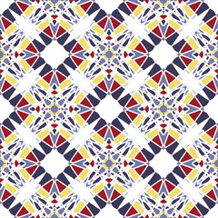 Obraz premium Seamless pattern with abstract geometrical elements.Vector Asian Geometric Pattern. Muslim, indian.