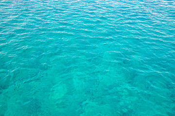 Beautiful background with sea water. Surface of mediterranean sea