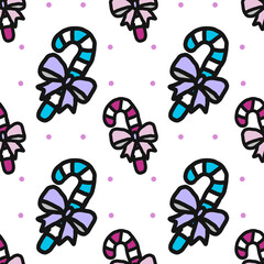 Texture colorful cute cartoons seamless pattern background. 