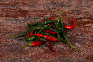 Hot and spicy Chili pepper heap