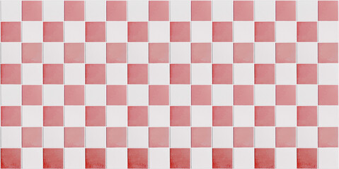 red, white tile background, tiled checkered pattern