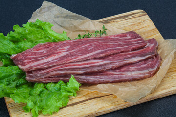 Raw Thick pork steak for cooking