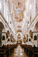 interior of cathedral in Munich