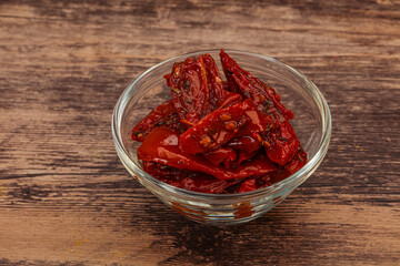 Dried tomato with olive oil