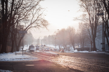 Morning urban commute