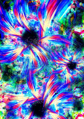 Obraz na płótnie Canvas fractal art illustration background for creative design. Abstract background