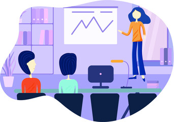 Presentation of work for colleagues