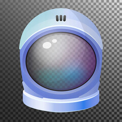 Space astronaut helmet, cosmonaut mask, spacesuit headwear © Vikivector
