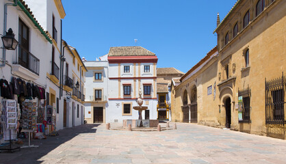 Fototapeta na wymiar Cordoba - Plaza del Porto square.