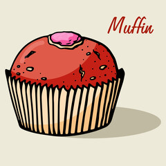 Cupcake collection with different flavors