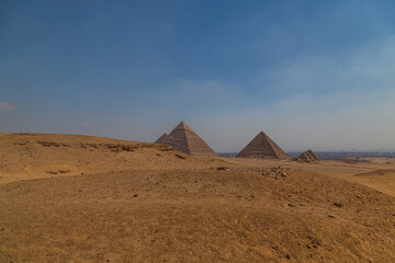 Obraz na płótnie Canvas Pyramids of Giza, Egypt