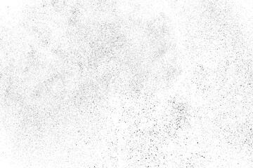 Distressed black texture. Dark grainy texture on white background. Dust overlay textured. Grain noise particles. Rusted white effect. Grunge design elements. Vector illustration, EPS 10.